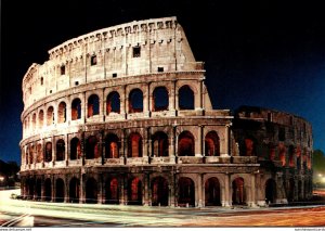 Italy Roma The Colosseum By NIght