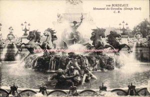 Bordeaux - Girondins Monument - North Group - Old Postcard