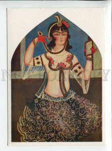 3165110 IRAN Persian miniature SEMI-NUDE DANCER Morning OLD PC