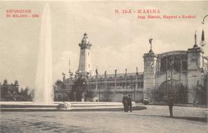 MILANO ITALY EXPOSIZIONE~MARINA~INGG~BIANCHI~MAGNANI~RONDONI # 13A POSTCARD 1906