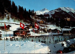 Switzerland Gstaad Dorfeisbahn Gifferhorn und Wasserngrat 1965