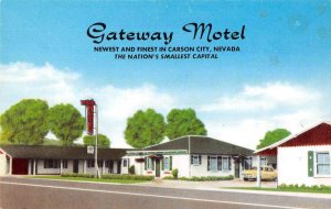 Carson City Nevada Gateway Motel Vintage Postcard AA21573