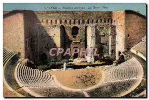 Old Postcard Orange Theater Antique The Great Wall