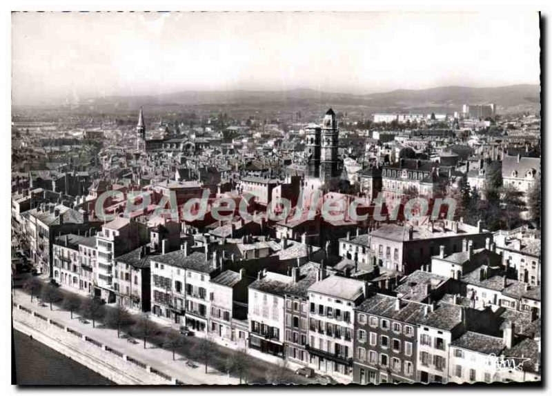 Modern Postcard Macon S and L Aerial View North neighborhood Old St Vincent a...