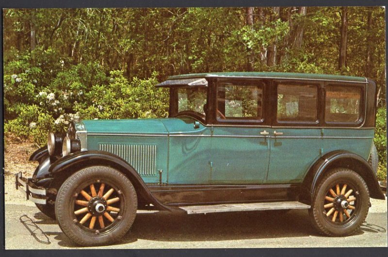 Classic Car Postcard 1927 BUICK Standard Six Four Door Sedan