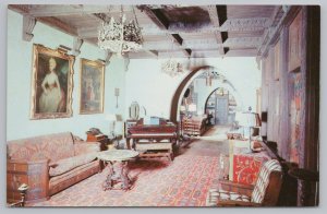 State View~1st Floor Music Room Scottys Castle Death Valley CA~Vintage Postcard