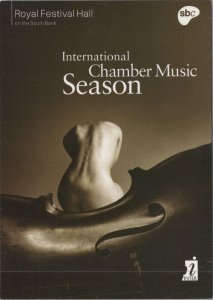 Music Advertising Postcard - International Chamber Music Season Ref.RR16479