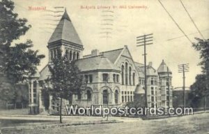 Redpath Library, McGill University Montreal Canada 1913 