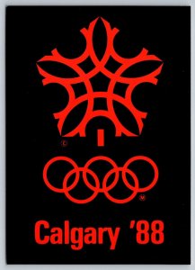 1988  Calgary  Olympic winter Games  Alberta  Canada   Postcard