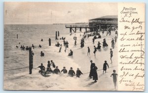 Ocean Grove NJ Shore Postcard Beach Pavilion Swimming New Jersey