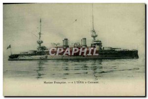 Old Postcard warship Jena Breastplate