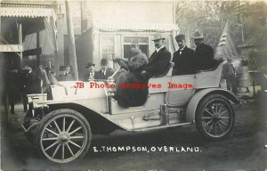 Early Auto, RPPC, E Thompson Overland Race Car No 17, Photo