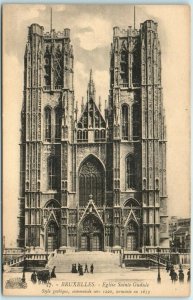 M-27004 The Cathedral of St Michael and St Gudula Brussels Belgium