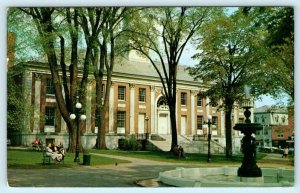 BURLINGTON, Vermont VT ~ CITY HALL & Fountain 1962 Chittenden County Postcard