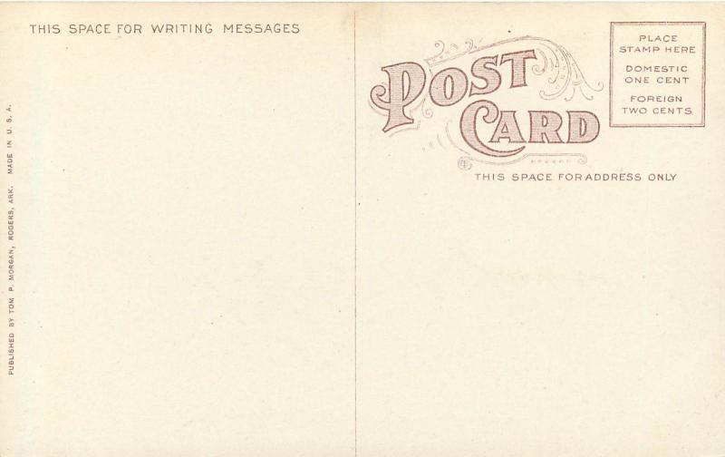 c1907 Postcard The Arkansas Store, Garfield AR Benton Co. Rebus Sign Horsedrawn