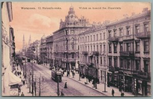 POLAND WARSZAWA UL. MARSZALKOWSKA ANTIQUE POSTCARD