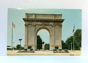 Newport News Virginia Victory Arch Armed Forces Memorial Postcard 