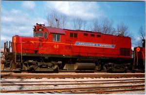 Postcard TRAIN SCENE Fort Smith Arkansas AR AK8897