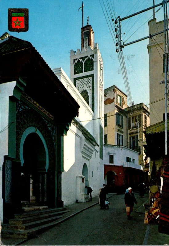 Morocco Tanger Marine Street and Main Mosque