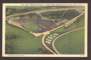 UNIVERSITY OF AKRON ZIPS OHIO FOOTBALL STADIUM VINTAGE POSTCARD