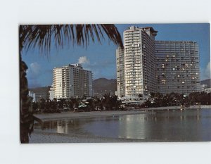 Postcard Ilikai Hotel, Honolulu, Hawaii