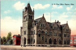 Postcard United States Post Office in Dayton, Ohio