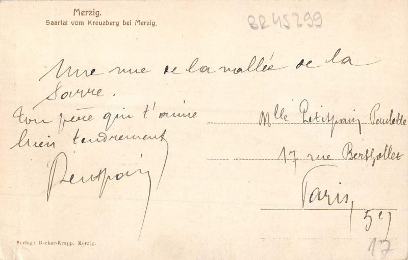 BR45299 Merzig saartal vom kreuzberg bei merzig germany