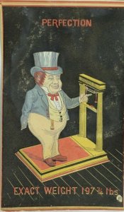 1870's Howe's Scales Comical Victorian Trade Card P31