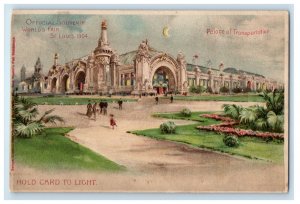 1904 HTL Palace Transportation St. Louis World's Fair Unposted Postcard