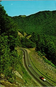 Vtg Transmountain Highway Descending Into North Carolina NC Postcard