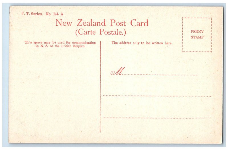 c1910 Queen's Statue Ohinemutu New Zealand Unposted Antique Postcard