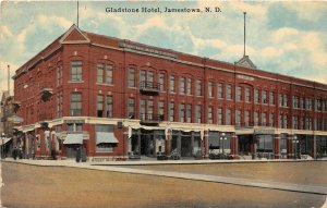 G16/ Jamestown North Dakota Postcard c1910 Gladstone Hotel Building 2