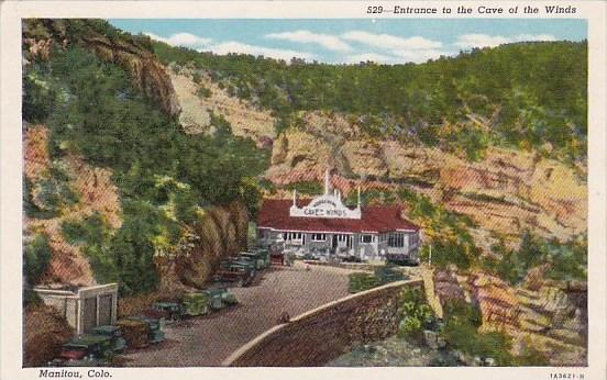 Colorado Manitou Entrance To Cave Of The Winds 1954