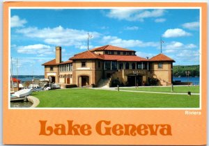 Postcard - The Rivera on the shore of Geneva Lake - Lake Geneva, Wisconsin