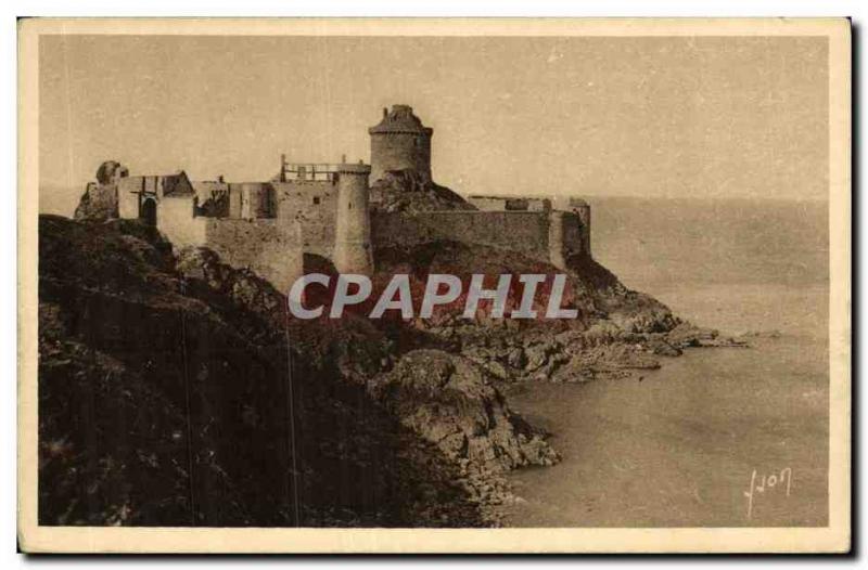 Old Postcard The Old Fort De Latte Chateau Roche Guyon