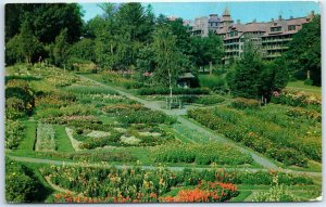 M-64373 The Mohonk House from the glower gardens Lake Mohonk Mountain House N...