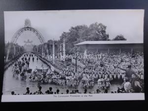 Royalty Queen Elizabeth ll CORONATION PROCESSION The Mall c1953 RP by Photochrom