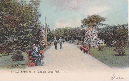 New Hampshire Lake Park Entrance To Canoble Lake Park