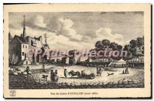 Postcard Avallon Old Course View From eighteenth century