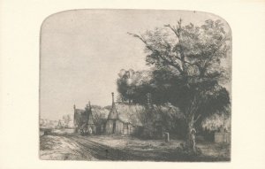 Rembrandt Etching Landscape with Gabled Cottages - Washington, DC