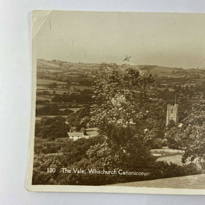 c1930s RPPC Vale Cathedral Whitchurch Canonicorum England Dorset UK Postcard 