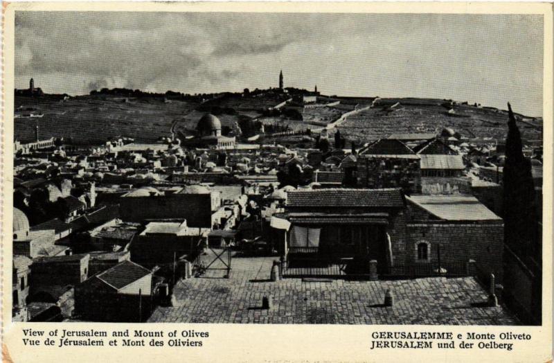 CPA Jerusalem View of Jerusalem and Mount of Olives ISRAEL JERUSALEM (752056)