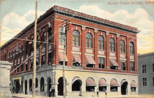 G96/ Meridian Mississippi Postcard c1910 Masonic Temple Building