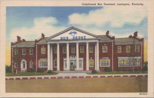 Postcard Greyhound Bus Terminal Lexington Kentucky KY