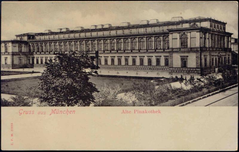 germany, MÜNCHEN, Alte Pinakothek, Pinacotheca Picture Gallery (ca. 1899)