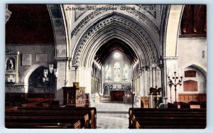 WIPPINGHAM Church interior ISLE OF WIGHT UK Postcard