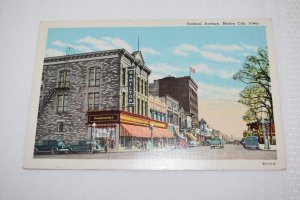 Federal Avenue Mason City Iowa Postcard Mason City News Agency Curt Teich