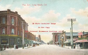 CA, Long Beach, California, Pine Avenue, Business Area, Rieder No 3911