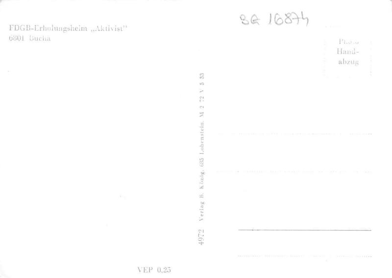 BG16874 erholungsheim sktivist  bucha  germany CPSM 14.5x9cm