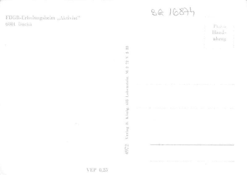 BG16874 erholungsheim sktivist  bucha  germany CPSM 14.5x9cm